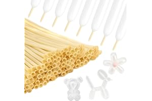 CIDENBIO 260 Balloons Clear, Long Balloons 100PCS, Animal Balloons, Modeling Balloons Transparent, Long Skinny Balloons, Kids Party Favors for Birthday Party Wedding Graduation Christmas Decoration