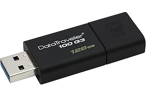 Kingston 128GB USB 3.0 DataTraveler 100 G3 (DT100G3/128GB) - 32 GB, Black