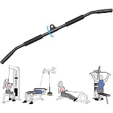 Berufexp Rotating LAT Pull Down Bar 39.4'' LAT Pulldown Attachments for Pulley System Gym Cable Machine LAT Pull Down Machine, LAT Pulldown Bar Cable Machine Attachment Cable Attachments for Gym