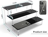 AZEAM 2 Packs Acrylic Riser 3 Tier Display Shelves Large Perfume Cupcake Funko view 6