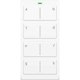 Insteon Mini Remote 8-Scene Keypad, 2342-222 - Controls On/Off & Dimming, Rechargeable Battery