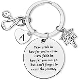 Dabihu Registered Nurse Graduation Gifts Initial Letter Keychain Nursing Student Gifts Nurse Appreciation Encouragement Gift