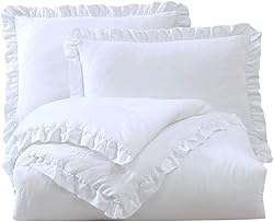 Chezmoi Collection Nora 3-Piece Ruffled Edge Trim