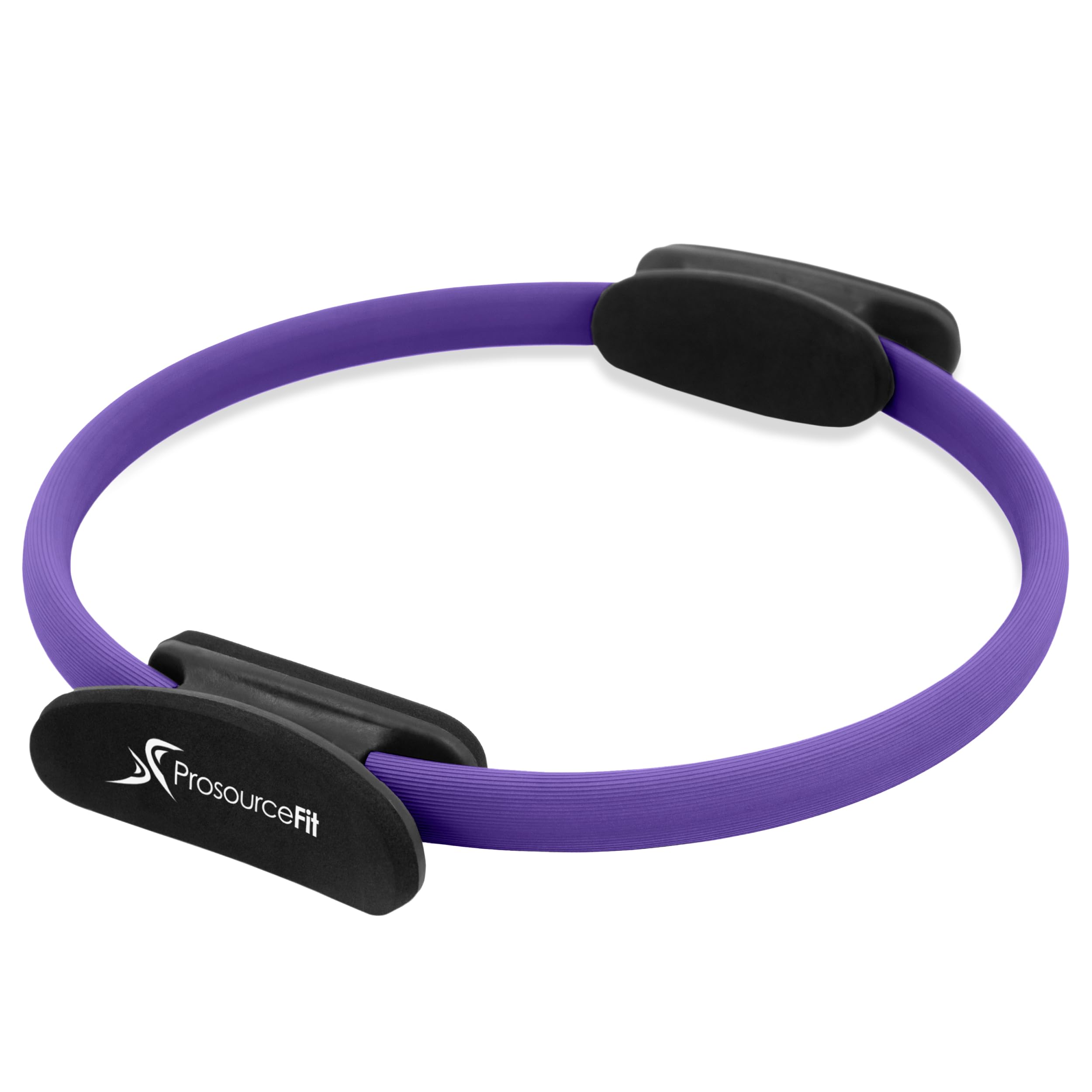 ProsourceFit Pilates Resistance Ring, 14" Diameter with Dual Grip Handles for Core Strength, Thigh Toning, Purple
