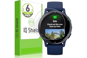 IQShield Screen Protector Compatible with Garmin Vivoactive 5 (6-Pack) Anti-Bubble Clear Film