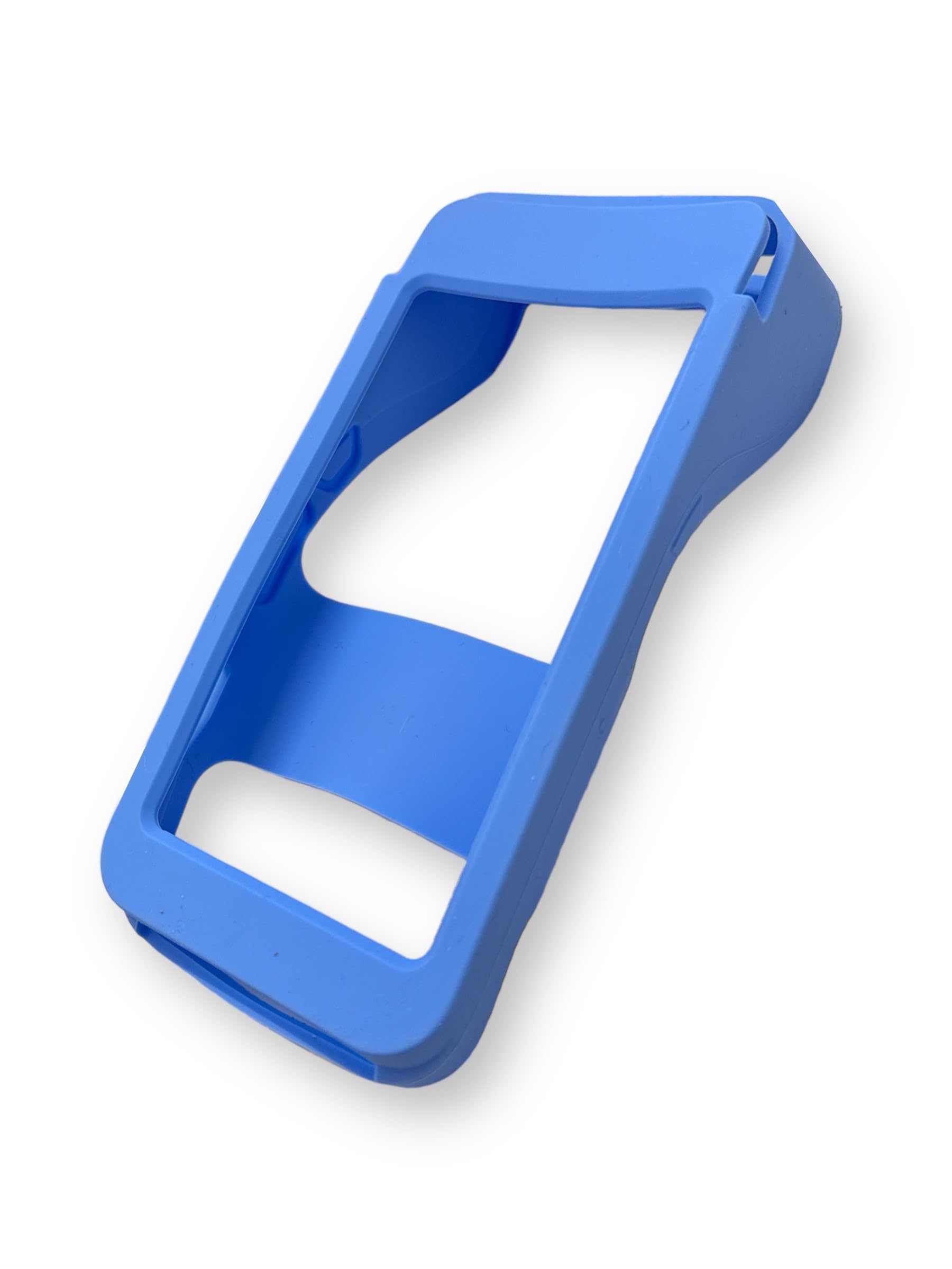 PAC Supplies Global Silicone Protective Bumper Case For PAX A920 Pro (Device With Barcode) - Compatible With Charging Dock (Pastel Blue)