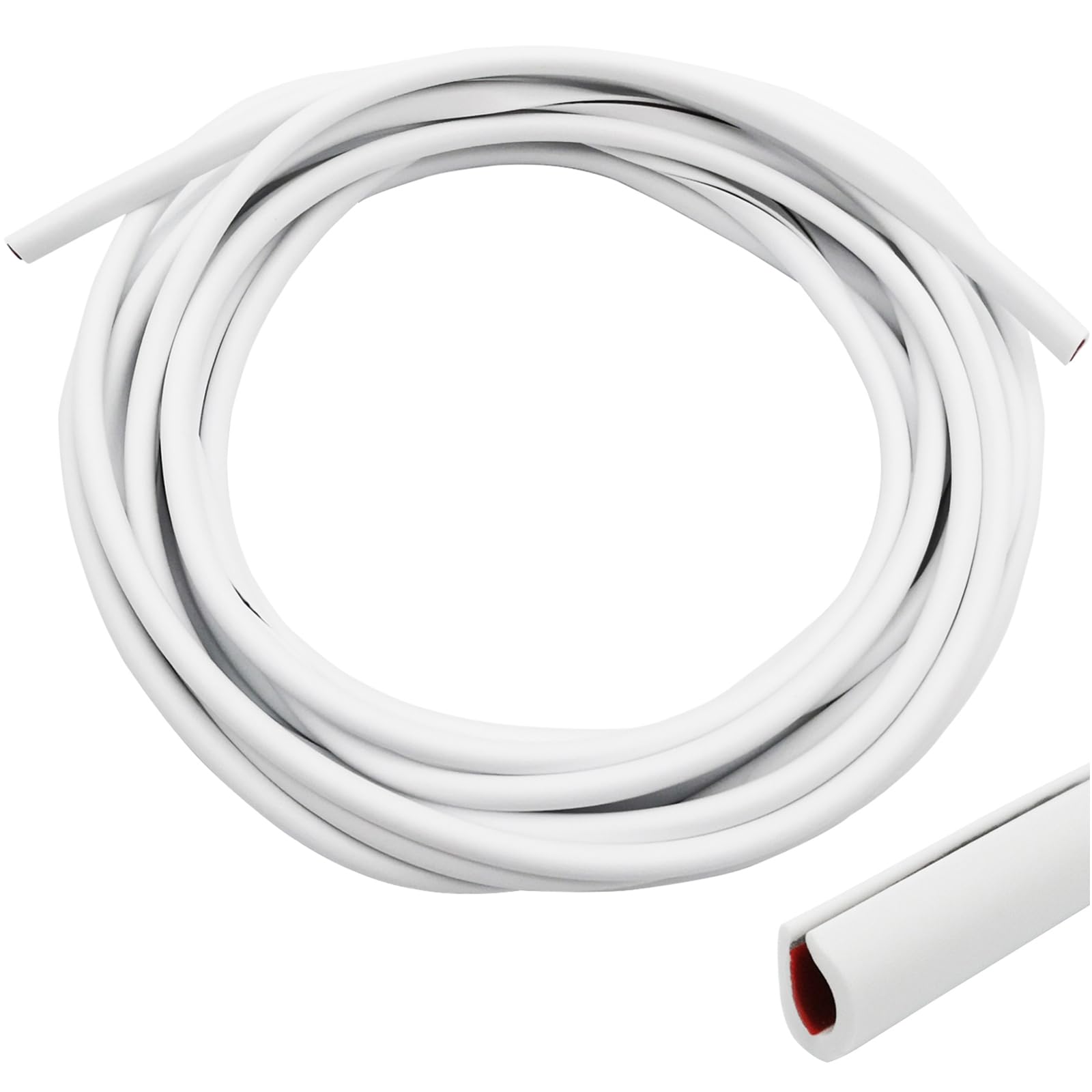 CTRICALVER 5M White U-Shaped Car Edge & Door Seal Strip - Anti-Scratch Protector, Suits SUVs, Sedans, MPVs & Most Vehicle Models