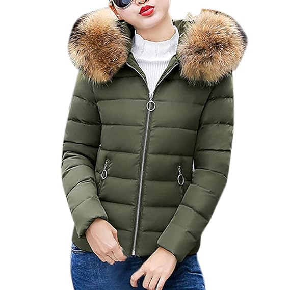 OSYARD Damen Jacken Mäntel Baumwollemäntel, Frauen Steppjacke Winter Warm Coat Outwear Mit Kapuze Kurze Slim Fit Baumwolle Gefütterte Mantel Regenjacke Winterparka Outdoorjacke Softshelljacken