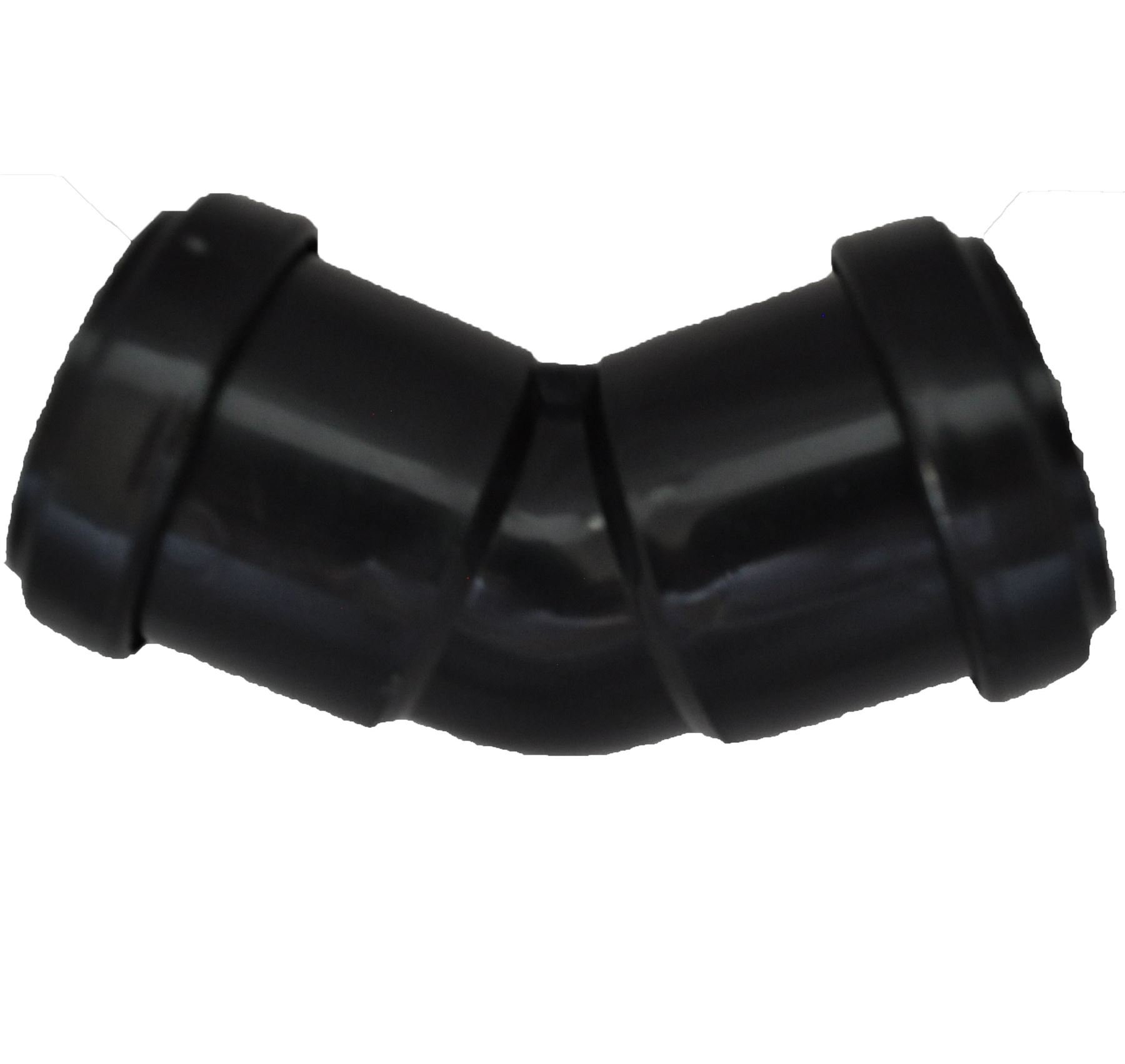 Pushfit 32mm Waste Pipe 45 Degree Bend - Black - Pack of 2