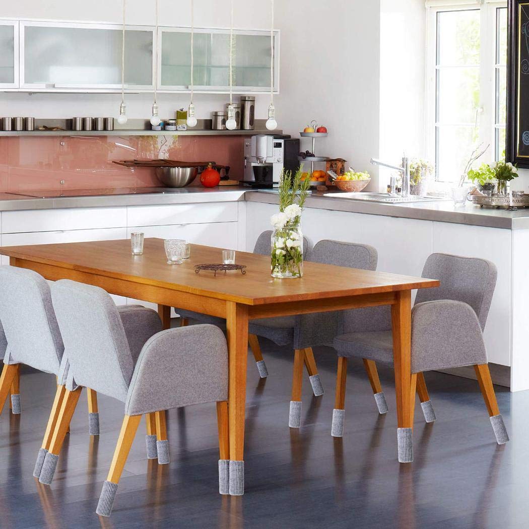 amiubo Protecteur de Plancher de Jambe de Chaise, Plancher de Bois Franc élastique Pieds de lit