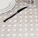 LEEVAN Heavy Weight Square Table Cover Wipe Clean PVC Tablecloth Oil-Proof/Waterproof Stain-Resistant-54 x 84 Inch (Polka Dot)