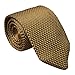 Men's Bronze Yellow Eco-friendly Self Ties Extra Long Knitted Necktie 58 Inches