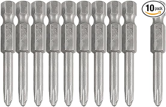 Uxcell Ph2 Phillips Cross Head Magnetic Power Driver Bits 10pcs Screwdriver Socket Bits Amazon Com