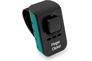 Educator Dog Training Finger Clicker with Audible Sound for Positive Reinforcement, Behavior and Obedience Pet Trainer, Teal