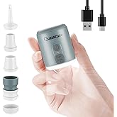 Qunature Portable Air Pump for Inflatable, Rechargeable Tiny Pump Air Mattress Pump with Camping Lantern Mini Pump for Sleeping Pads, Pool Floats, Swimming Rings