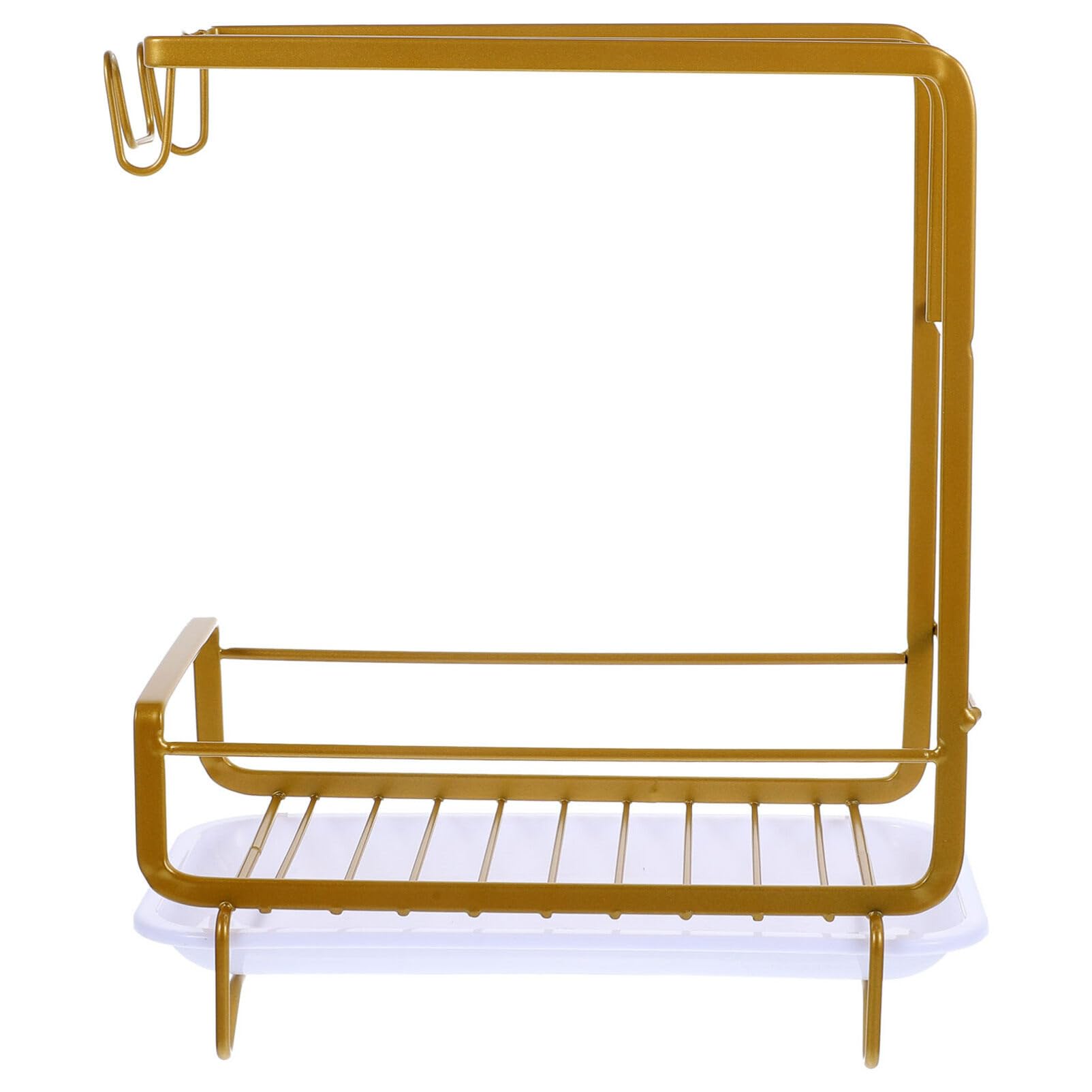 Cabilock Kitchen Storage Rack Water Tray for Dishcloth Sponge Draining Dish Soap Holder for Kitchen Sink Under Sink Storage