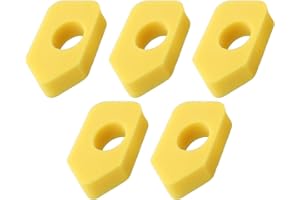 5 Pack Yellow Air Filter for Briggs & Stratton 698369 5088D 5088H 5086K 4216 5099, Compatible with Murray Oregon Lawn Mower E