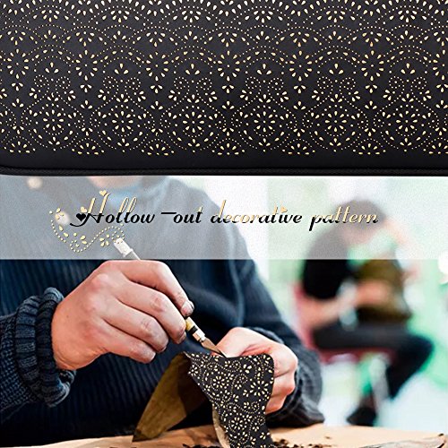 WWW 13-14Inch Water Resistant Laptop Sleeve Case with Handle and Pocket for Microsoft Surface Laptop/Book/Book 2 13.5",MacBook Air/Pro 13" 13.3" 14" Tablet Laptop Waterproof Carrying Case Black - Thumbnail 2