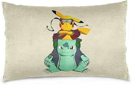 Amazon Danesi フシギダネピカチュウ 枕カバー まくらカバー 優しい肌触り柔らかい 洗い替え 抗菌 防臭 防ダニ 四季通用 枕カバー ピローケース オンライン通販