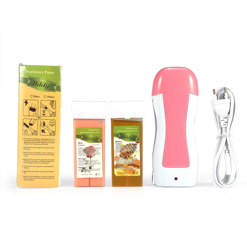 Wax Roller Heater, Wax Cartridge Heater Kit Cartridge Waxing Hair Removal Machine for Hand Foot Elbow Arm Leg Armpit and Bikini(#1)