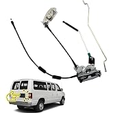 Door latch assembly w/cable&amp;rod compatible for Ford E150 E250 E350 Rear Right Cargo door connective repair lock latch replace 6C2Z-15431A02-AA