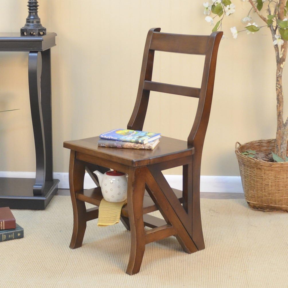 Amazon Com Carolina Cottage Folding Library Ladder Chair Chairs