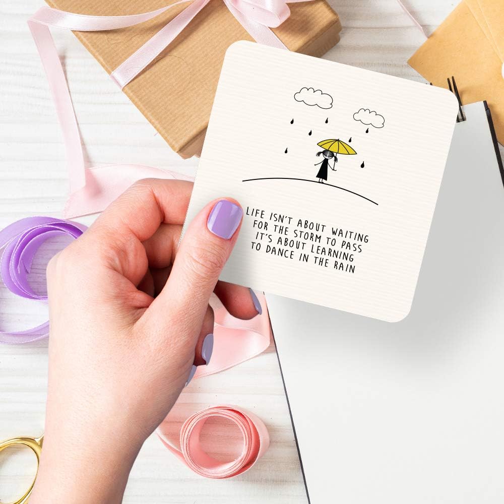 Dorothy Spring Life Isn't About Waiting For The Storm To Pass It's About Learning To Dance In The Rain Inspirational Quote Friendship Gift Coaster - Image 5