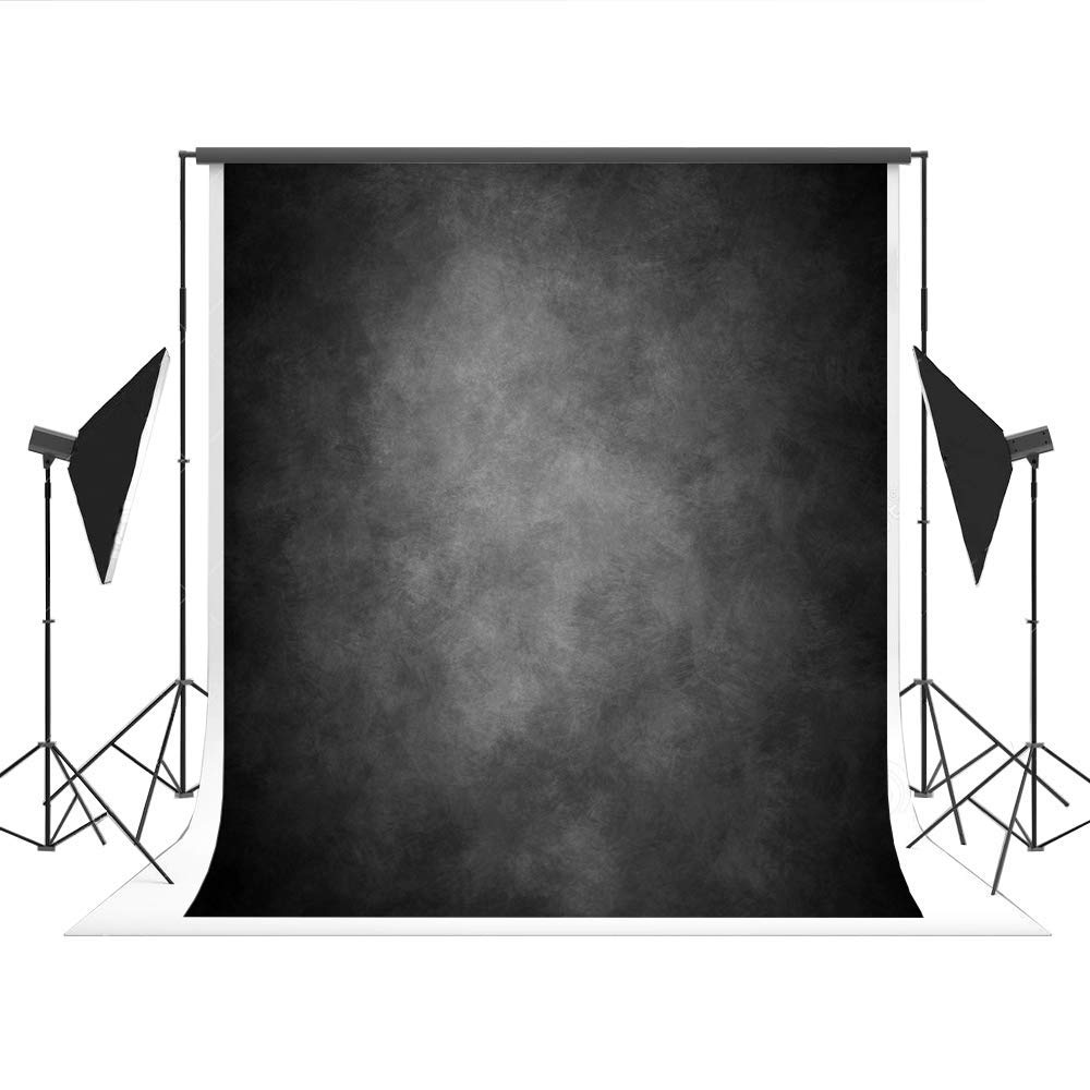 WaW 2 x 2.9 m Photo Studio Canvas Background Fabric Abstract Charcoal Grey Photo Shooting Portrait Backgrounds
