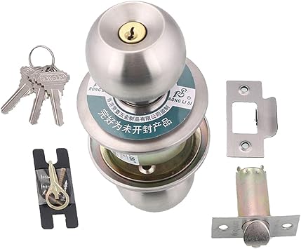 MagiDeal Einsteckschloss Türschloss Badschloss Profilzylinder Drehbar