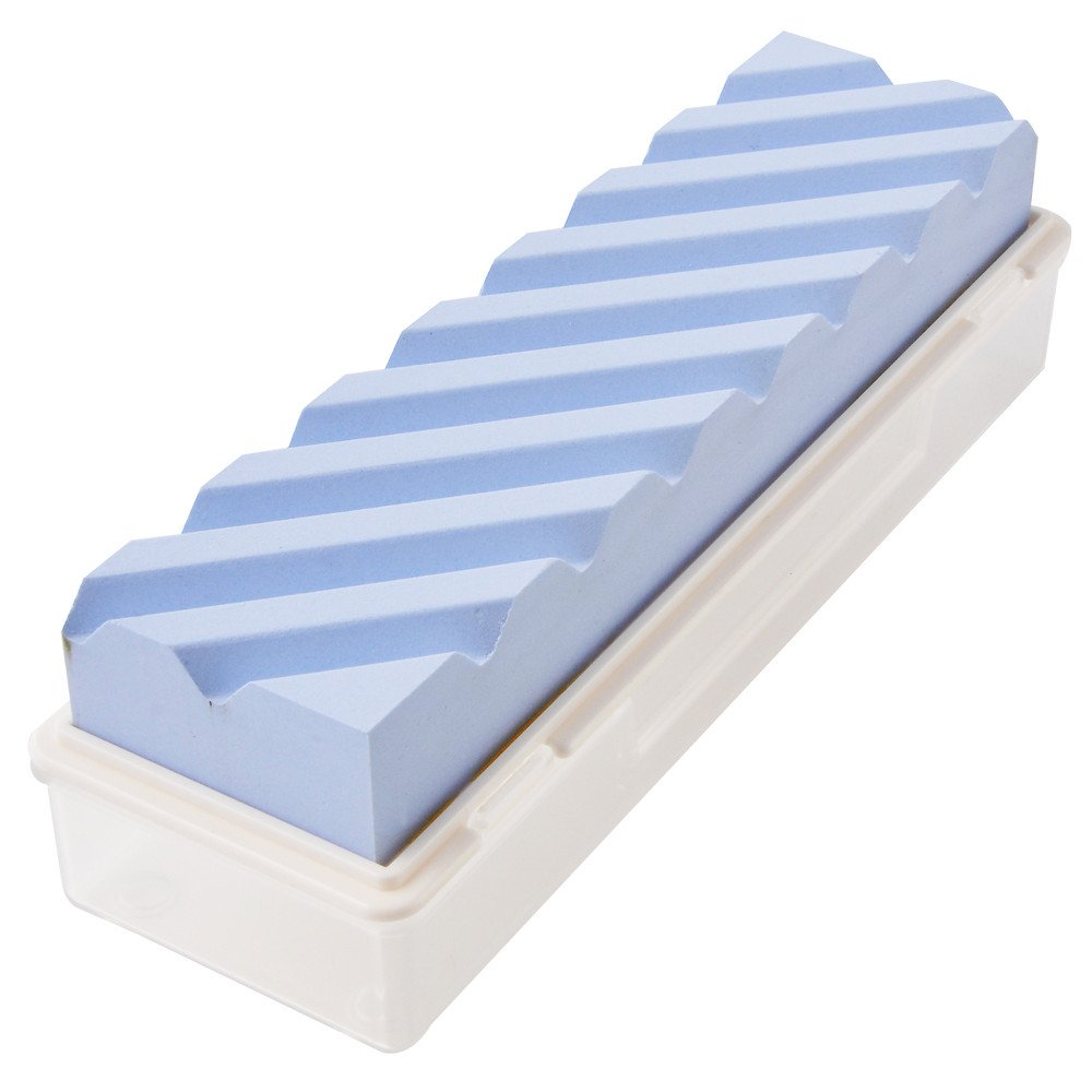 Suehiro: Lapping Stone with Case SS-2, Grit #280, Whetstone Surface Tool, Medium to Honing Stone: 8.11 x 2.08 x 1.07