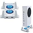 Mcbazel Cooling Stand for Xbox Series S Console Cooling Fan Cooler System Vertical Charging Station Dock With USB Charger Por