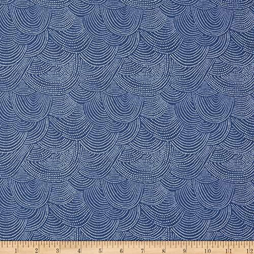 Dear Stella Designs Scallop Dot Fabric, Marlin, Fabric By The Yard