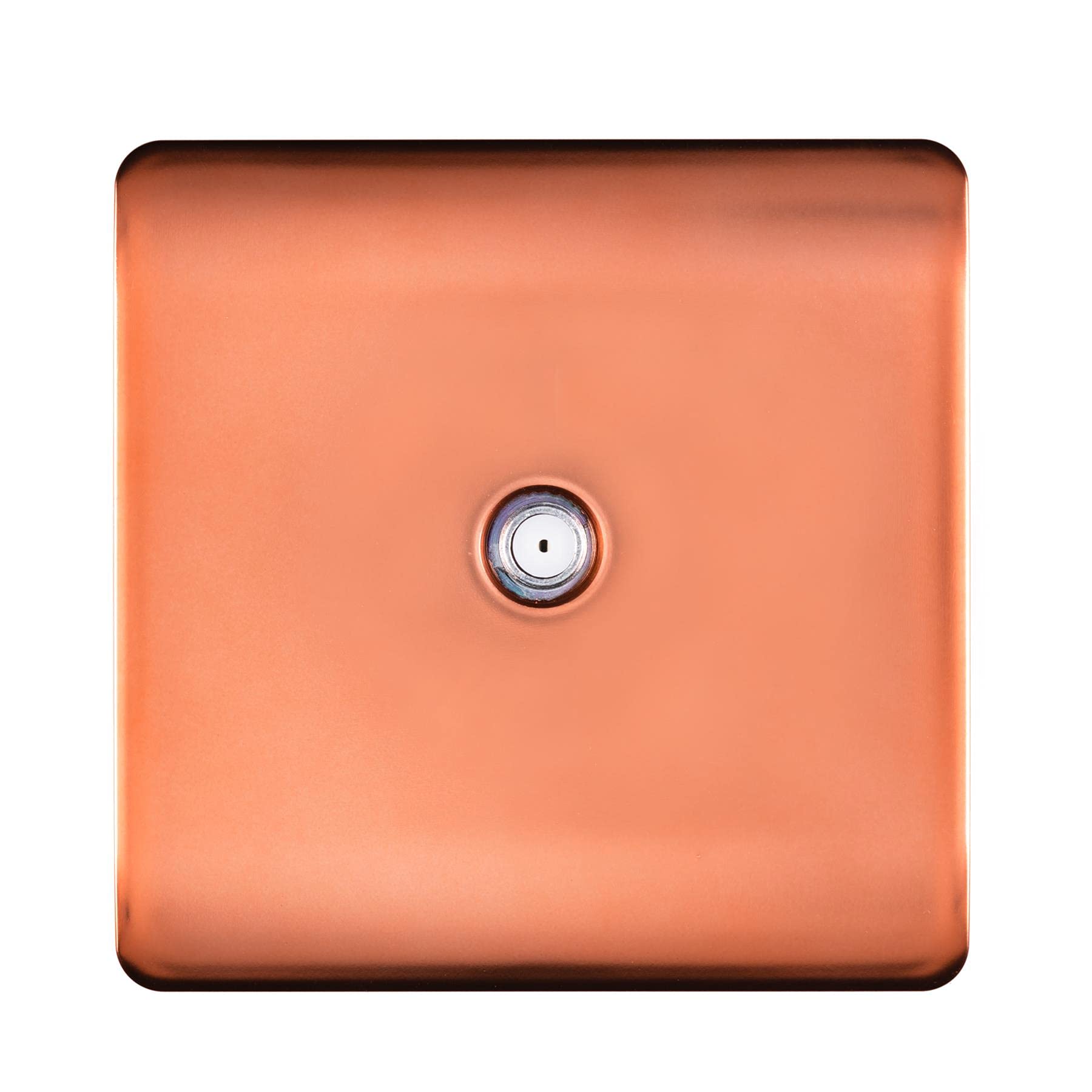 Trendi 1 Gang Screwless Television Satellite Socket in Copper — image 1