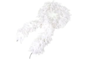 MehelloFeather Feather Boa 30g/45g/120g Turkey Feather Boa 1.64Yards/2Yards for DIY Craft Wedding Party Costume Decoration