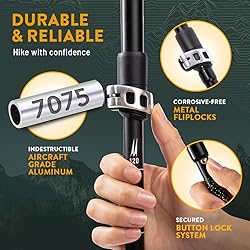 Folding Trekking Poles, Hiking Sticks Foldable