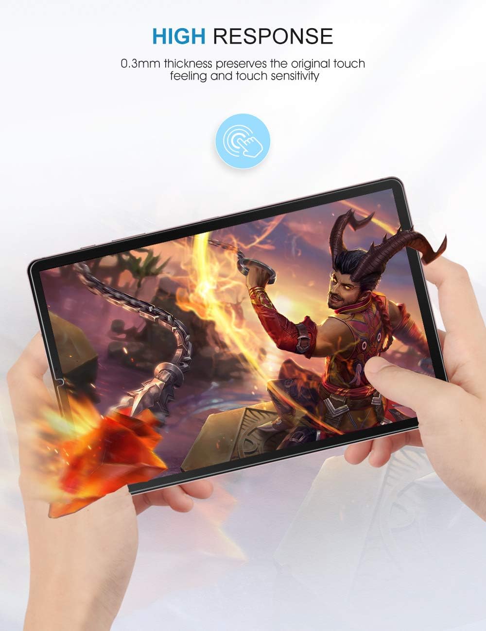 [3-Pack] SPARIN Tempered Glass Screen Protector Compatible with Galaxy Tab S6 / Tab S5e 10.5 inch with S Pen Compatible