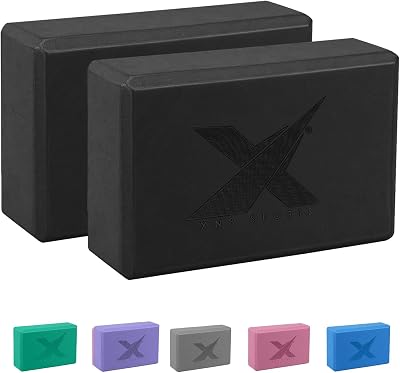 Xn8 Sports Yoga Blocks Set of 2 High-Density EVA Foam 23x15x7.6 cm