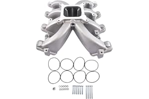 TEKKOAUTO 300-132 Single Plane Carb Intake Manifold Replacement for LS1 LS2 LS6 V8 5.7L 350 2500-7000