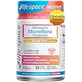 Life-Space Probiotic for Women, 2 Month Serving, Support Healthy Vaginal Microflora & Comfort, Daily Supplement for Women, pH Balance with Lactobacillus rhamnosus, 6.3 Billion CFU & 6 Strains, 60 ct