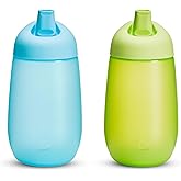 Munchkin® Simple Clean™ Toddler Sippy Cups, Spill Proof, 10 Ounce, Blue/Green