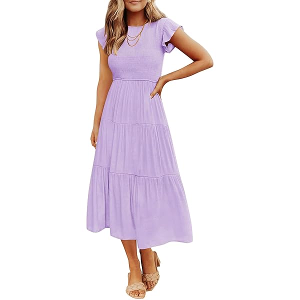 ワンピース Viera Pintuck Tiered Dress S ZESICA Women's 2025 Summer