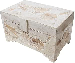 Baúl Madera Caja Cofre baúl Cofre del Tesoro Madera ...