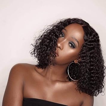 Amazon Com Short Bob Lace Front Wigs Glueless Brazilian Remy