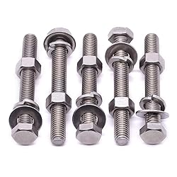 M6 x 70mm (10 Sets) Stainless Steel Hex Bolts with