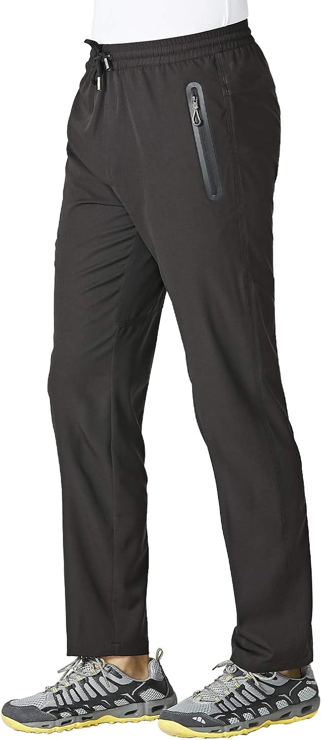 TBMPOY Men's Lightweight Hiking Pants Breathable Mountain Camping Fishing Running Active Jogger Pant: Clothing