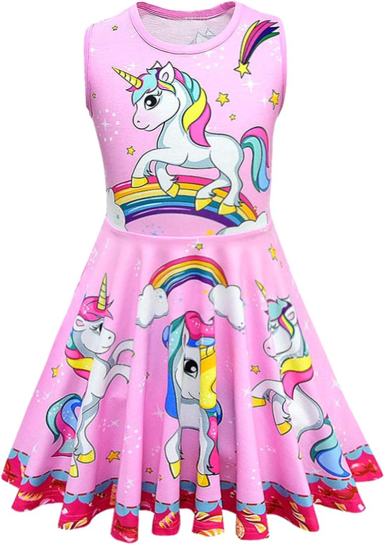 Dressy Daisy Girls Unicorn Dresses Unicorn Costume Fancy Party Dress Up
