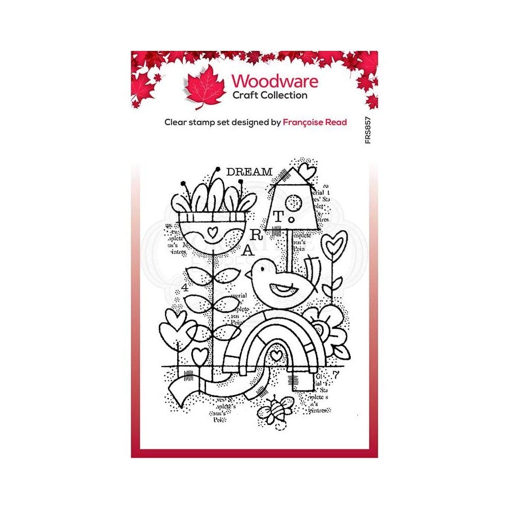 Woodware Francoise Collection-Clear Stamp-Dream Garden, A6 Transparent FRS857