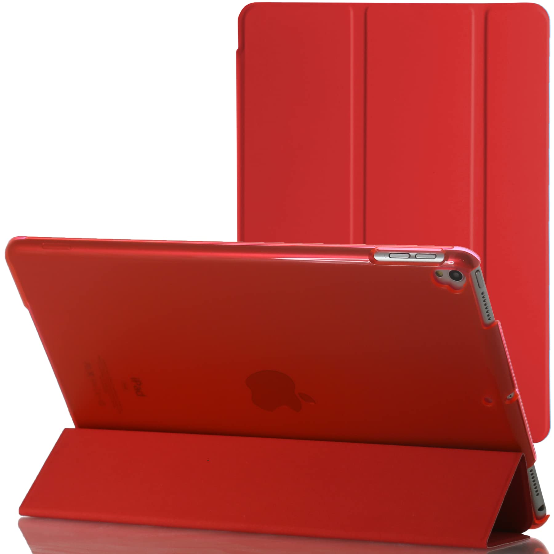 For Apple iPad Pro 10.5 2017 A1709 Smart case Magnetic Stand cover with Wake/Sleep (Red)
