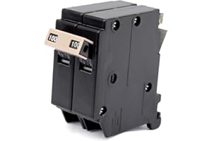 YUXIVCNE Upgrade 2100 2-Pole 100 Amp Circuit Breaker Replacement for Cutler Hammer Load Centers, Type 3/4 Inch Plug-On Molded Case Circuit Breaker, Thermal Magnetic Protection, 10 KAIC, 120/240V