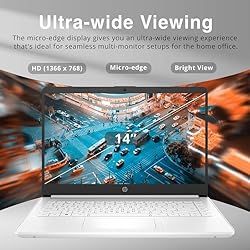 HP New 14" HD Ultral Light Thin Laptop, Quad-Core